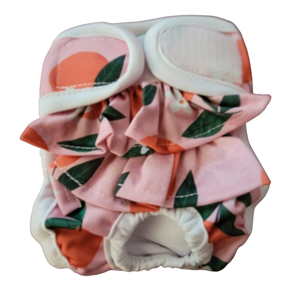 Washable Pet Female Diapers 3 Pack Ruffle Decor Reusable Small Dog In Heat, XS - Picture 9 of 13